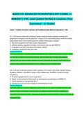 NURS 5315 ADVANCED PATHOPHYSIOLOGY EXAMS 1-5 2026&sol;2027 &vert; UTA Latest Updated Verified & Complete &vert; Pass Guaranteed - A&plus; Graded