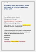 NPS PHLEBOTOMY &vert; FREQUENTLY TESTED  QUESTIONS WITH CORRECT ANSWERS &vert;  BRAND NEW&excl;