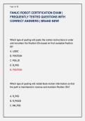 FANUC ROBOT CERTIFICATION EXAM &vert;  FREQUENTLY TESTED QUESTIONS WITH  CORRECT ANSWERS &vert; BRAND NEW&excl; 