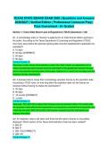 TEXAS STATE BOARD EXAM 2026 &vert; Questions and Answers 2026&sol;2027 &vert; Verified Edition &vert; Professional Licensure Prep &vert; Pass Guaranteed - A&plus; Graded
