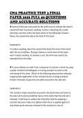 CNA PRACTICE TEST 3 FINAL PAPER 2026 FULL 50 QUESTIONS AND ACCURATE SOLUTIONS