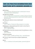 CNIT 242 PRACTICE EXAMINATION 2026 QUESTIONS WITH ANSWERS GRADED A&plus;