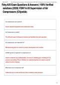 Fdny A35 Exam Questions & Answers &vert; 100&percnt; Verified  solutions &lpar;2026&rpar; FDNY A-35 Supervision of Air  Compressors &lpar;Citywide&rpar;