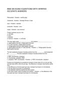 BMS 300 EXAM 2 QUESTIONS WITH VERIFIED ACCURATE ANSWERS