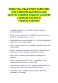 MDCII FINAL EXAM STUDY GUIDE 2026  2027 COMPLETE QUESTIONS AND  VERIFIED CORRECT DETAILED ANSWERS  &vert;&vert; ALREADY GRADED A&plus;  <NEWEST VERSION> 