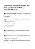 CNUR 300 KEY REVISION ASSESSMENT TEST 2026 TESTED QUESTIONS WITH FULL SOLUTION GRADED A&plus;