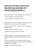 CNUR 300 KEY REVISION CERTIFICATION EVALUATION 2026 QUESTIONS WITH PRACTICE SOLUTION GRADED A&plus;