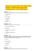 WOMEN HEALTH FINAL Actual Exam Study Guide&period;  Graded A&plus;&period; With Questions And 100&percnt;  Verified Answers&period; Latest 2026 Update 
