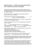 BMS 300 EXAM 1- 2 &lpar;PRACTICE EXAM&rpar; QUESTIONS WITH VERIFIED ACCURATE ANSWERS