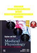 Guyton and Hall Textbook of Medical Physiology &ndash; 14th Edition &ndash; Complete Test Bank with Expert-Verified Answers &vert; Grade A&plus; Resource