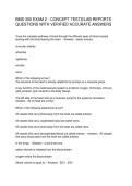 BMS 300 EXAM 2 - CONCEPT TESTS&sol;LAB REPORTS  QUESTIONS WITH VERIFIED ACCURATE ANSWERS 