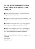 CO TURF QS TEST ASSESSMENT TEST 2026 TESTED QUESTIONS WITH FULL SOLUTION GRADED A&plus;