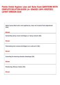 Florida Laws and Rules Exam ACTUAL EXAM 