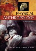 Physical Anthropology 12th Edition Philip Stein Test Bank &lpar;Complete Exam Bank with Answers&rpar;