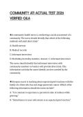 COMMUNITY ATI ACTUAL TEST 2026 VERIFIED Q&A