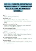 ENT 101 - TORONTO METROPOLITAN UNIVERSITY PRACTICE EXAMINATION 2026 QUESTIONS WITH ANSWERS GRADED A&plus;