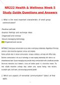 Exam&colon; NR222 &sol; NR 222 Health & Wellness Week 5 Study Guide &vert; Complete Guide with Questions and Verified Answers&vert; 100&percnt; Correct &lpar;Latest 2026 &sol; 2027 Update&rpar; - Chamberlain