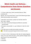 NR222 &sol; NR 222 Health & Wellness Comprehensive Exam &vert; Complete Guide with Questions and Verified Answers&vert; 100&percnt; Correct &lpar;Latest 2026 &sol; 2027 Update&rpar; - Chamberlain