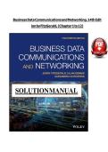 Solutions for Business Data Communications and Networking&comma; 14th Edition by Jerry FitzGerald &lpar;All Chapters 1-12&rpar;