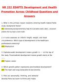 NR222 &sol; NR 222 Health & Wellness Development and Health Promotion Across Childhood Exam &vert; Complete Actual Questions and Verified Answers&vert; 100&percnt; Correct &lpar;Latest 2026 &sol; 2027 Update&rpar; - Chamberlain