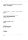 NUR1460 EXAM 1 &vert; QUESTIONS AND ANSWERS &vert; SOLVED 100&percnt; CORRECT&period;