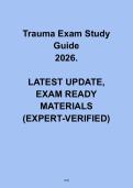 Trauma Exam Study Guide 2026 &vert; Trauma Nursing & EMT Test Prep