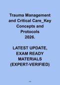 Mental Health & Trauma Nursing Mega Bundle 2026 &vert; TNCC&comma; EMT&comma; FNP & Psychiatric Nursing Study Materials