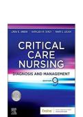 Test Bank&colon; Critical Care Nursing&colon; Diagnosis and Management &lpar;9th Edition&rpar; &ndash; Linda D&period; Urden&comma; Kathleen M&period; Stacy & Mary E&period; Lough