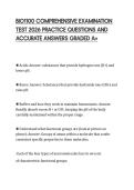 BIO1100 COMPREHENSIVE EXAMINATION TEST 2026 PRACTICE QUESTIONS AND ACCURATE ANSWERS GRADED A&plus;