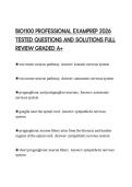 BIO1100 PROFESSIONAL EXAMPREP 2026 TESTED QUESTIONS AND SOLUTIONS FULL REVIEW GRADED A&plus;