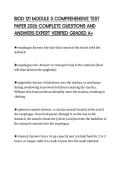 BIOD 121 MODULE 5 COMPREHENSIVE TEST PAPER 2026 COMPLETE QUESTIONS AND ANSWERS EXPERT VERIFIED GRADED A&plus;