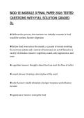 BIOD 121 MODULE 5 FINAL PAPER 2026 TESTED QUESTIONS WITH FULL SOLUTION GRADED A&plus;