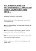 BIOD 121 MODULE 6 CERTIFICATION EVALUATION TEST 2026 FULL QUESTIONS AND CORRECT ANSWERS ALREADY PASSED GRADED A&plus;