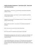 Health Information Management &ndash; Exam Review 2026 &ndash; Study Guide and Practice Questions