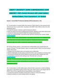 LIBERTY UNIVERSITY SOWK COMPREHENSIVE EXAM 2026&sol;2027 &vert; 100&percnt; Correct Answers with Latest Update &vert; Verified Edition &vert; Pass Guaranteed - A&plus; Graded