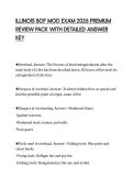 ILLINOIS BOF MOD EXAM 2026 PREMIUM REVIEW PACK WITH DETAILED ANSWER KEY