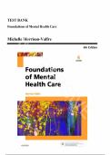 Test bank for Foundations of Mental Health Care 6th Edition with detailed questions and answers guide A&plus;