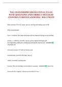NSG 120 PATHOPHYSIOLOGY FINAL EXAM WITH QUESTIONS AND CORRECT DETAILED ANSWERS &lpar;VERIFIED ANSWERS&rpar; &vert; 2026 UPDATE