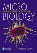 Test bank for Microbiology with Diseases by Body System 5th Edition all chapters fully covered with detailed questions and answers graded A&plus;