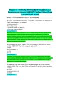WGU C214 FINANCIAL MANAGEMENT OA 2026 &vert; Actual Questions and Answers 2026&sol;2027 &vert; Verified Edition &vert; Pass Guaranteed - A&plus; Graded