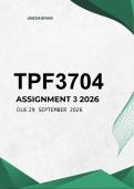 TPF3704 Assignment 3 2026 - PORTFOLIO &vert; Due 29 September 2026