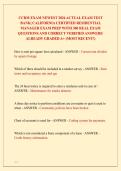CCRM EXAM NEWEST 2026 ACTUAL EXAM TEST  BANK&vert; CALIFORNIA CERTIFIED RESIDENTIAL  MANAGER EXAM PREP WITH 300 REAL EXAM  QUESTIONS AND CORRECT VERIFIED ANSWERS&sol;  ALREADY GRADED A&plus; &lpar;MOST RECENT&excl;&excl;&rpar;