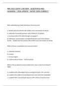 NRS 3025 EXAM 1 REVIEW - QUESTIONS AND ANSWERS &vert; 2026 UPDATE &vert; RATED 100&percnt; CORRECT&period;