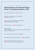 Maternal Newborn ATI Prep Exam Bundle