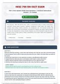 HESI 799 RN Exit Exam 790&plus; &lpar;Fully Updated 2026&rpar; Exam Questions &plus; Verified & Rationalized Answers   A&plus; Graded
