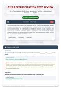 CJIS Recertification Test Review 70&plus; &lpar;Fully Updated 2026&rpar; Exam Questions &plus; Verified & Rationalized Answers   A&plus; Graded