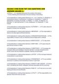 NAADAC CORE EXAM TEST 2026 QUESTIONS AND ANSWERS GRADED