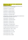 CPNRE FINAL EXAM 2026 ACTUAL QUESTIONS AND ANSWERS GRADED