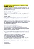 CPNRE COMPREHENSIVE EXAM 2026 QUESTIONS AND ANSWERS GRADED