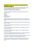 PROSTHETIC CPM FINAL EXAM 2026 QUESTIONS AND ANSWERS GRADED 